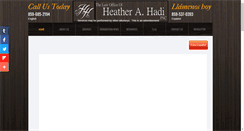 Desktop Screenshot of heatherhadilaw.com