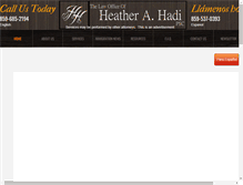 Tablet Screenshot of heatherhadilaw.com